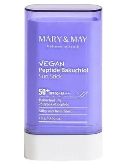 Vegan Peptide Bakuchiol Sun Stick SPF50+ PA++++ – Αντηλιακό στικ με μπακουχιόλη και πεπτίδια για αντιγηραντική δράση
